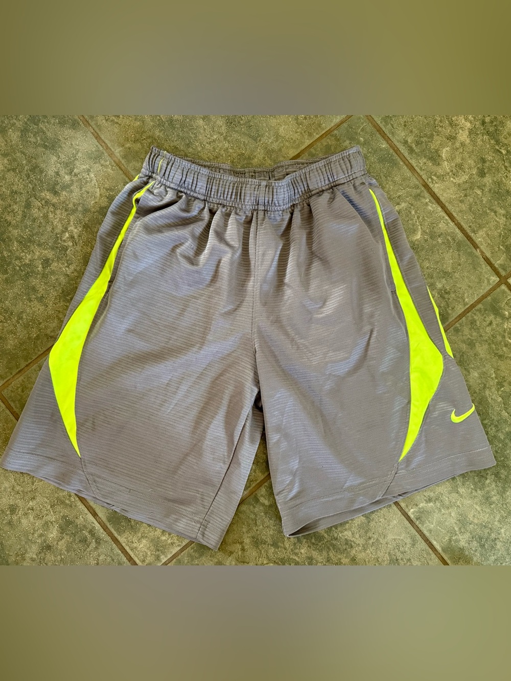 🎀3/$25🎀 Boy’s Gray Athletic Shorts with Neon Yellow Accents